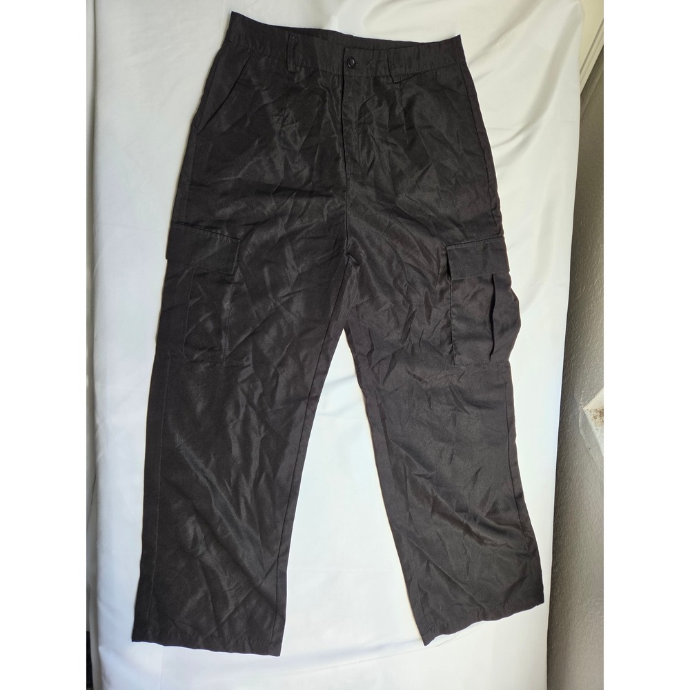 Unbranded Cargo Pants Mens Black Utility Streetwear